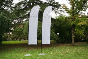 Bandiera Mercedes - pinna media